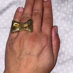 KATE SPADE Large Bow All Wrapped Up Statement Ring